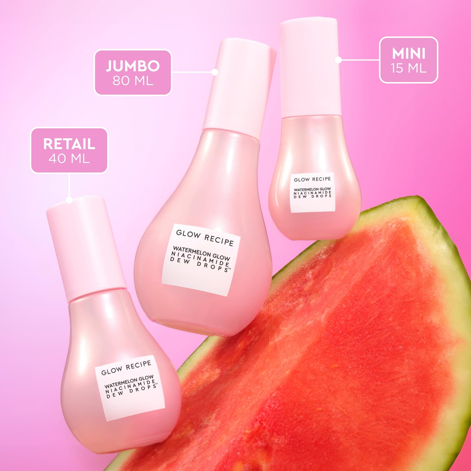 Glow Recipe Stocking Stuffer Niacinamide Serum Dew Drops Ornament - Hydrating Face Serum & Illuminating Makeup Primer for Dewy, Glass Skin + Hyaluronic Acid for Plumping & Highlighting (15 ml)